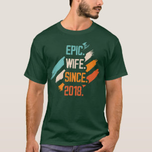 Camiseta Esposa Epic Desde O Relati De Casal Da Família De 