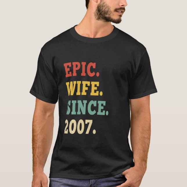 Camiseta Esposa Epic do 15 desde 2007 15 Y (Frente)