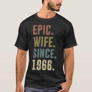 Camiseta Esposa Epic do 55º aniversário de casamento desde