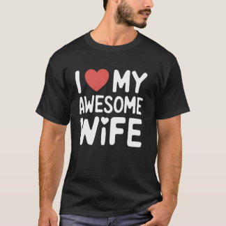 Camiseta Esposa Esposa Espantosa Dom de Apreciação para Mul