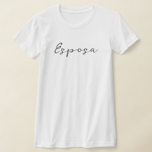 Camiseta Esposa (Esposa) Simples, Elegante