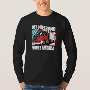 Camiseta Esposa Legal de Motoristas Legais Meu Marido Move
