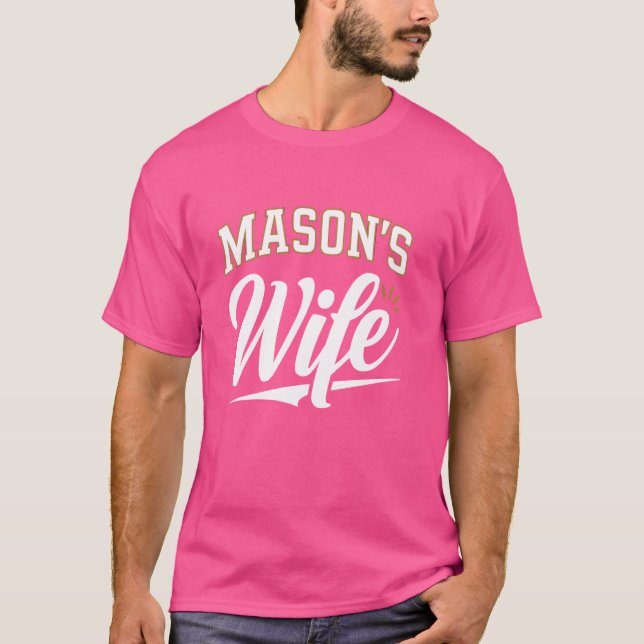 Camiseta Esposa Maçom Fraternal Maçonaria Esquadro (Frente)