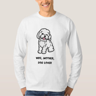 Camiseta Esposa, mãe, amante de cães