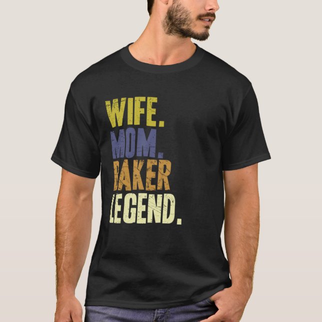Camiseta Esposa Mãe Baker Mãe (Frente)