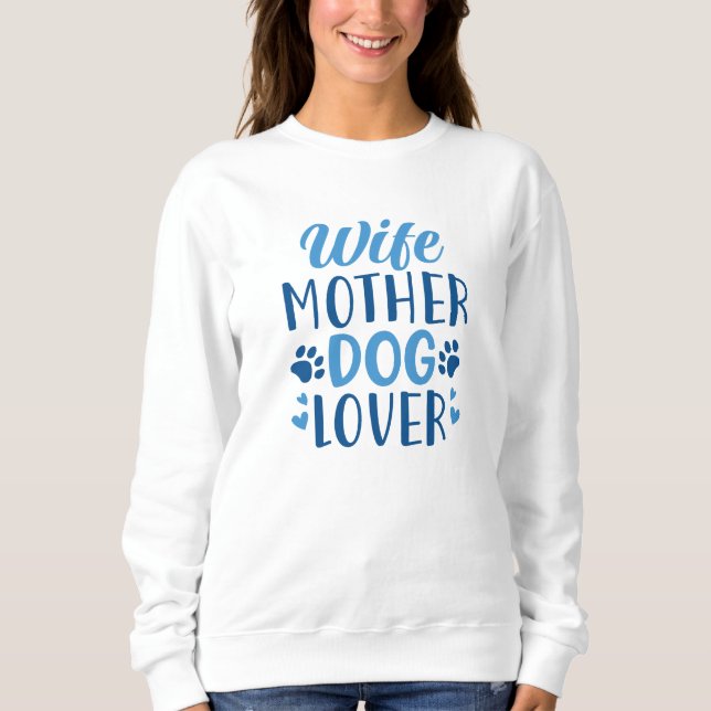 Camiseta Esposa Mãe Cachorro Lover (Frente)