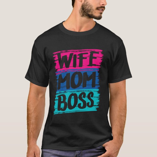 Camiseta Esposa Mãe Chefe (Frente)