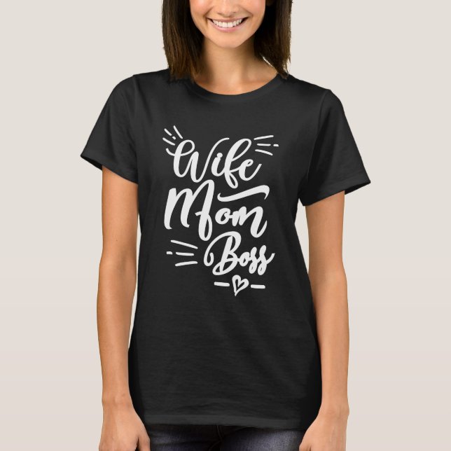 Camiseta Esposa Mãe Chefe (Frente)