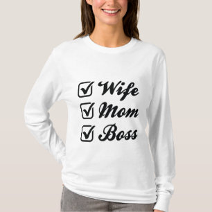 Camiseta Esposa Mãe Chefe