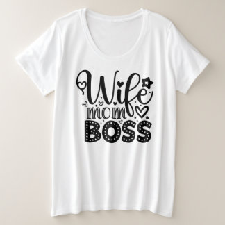 Camiseta Esposa Mãe Chefe