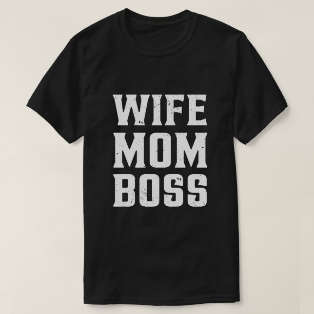 Camiseta Esposa Mãe Chefe (Frente do Design)