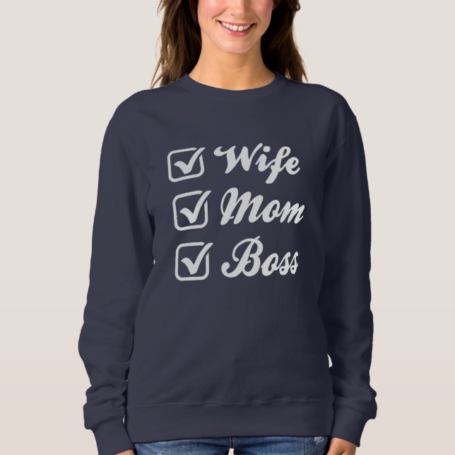 Camiseta Esposa Mãe Chefe (Frente)