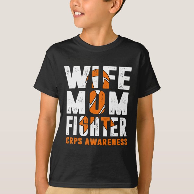Camiseta Esposa Mãe Combatendo Crps Consciência (Frente)