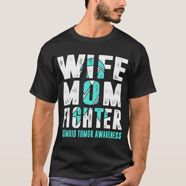 Camiseta Esposa Mãe Combatendo Desânimo Sensibilização para (Frente)