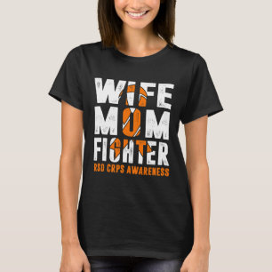 Camiseta Esposa Mãe Combatendo Rsd Crps Consciência