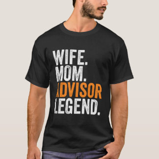 Camiseta Esposa Mãe Conselheira Legend Funny OccupOffice Wo
