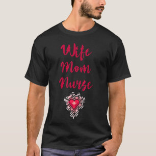 Camiseta Esposa Mãe Enfermeira Pulso Hospital Rn Enfermeira