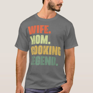 Camiseta Esposa Mãe Engraçado Cozinhar Profissional Para Cu