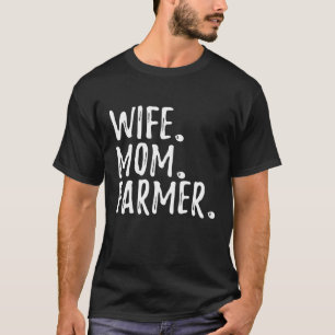 Camiseta Esposa Mãe Farmer - Engraçada Agricultura