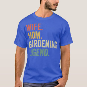 Camiseta Esposa Mãe Gardenando Legenda Engraçada Mãe Garden