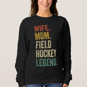 Camiseta Esposa Mãe Lenda de Hóquei em Campo Mãe Vintage
