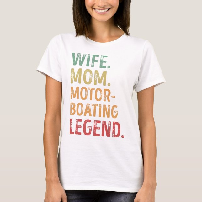 Camiseta Esposa Mãe, Prova de Motorbota (Frente)