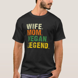 Camiseta Esposa Mãe Vegan Legenda Vegan Planta Biológica