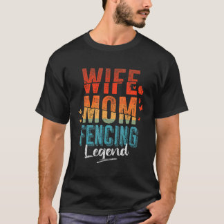 Camiseta Esposa Mãe Vintage Dia de as mães De Legenda De Es