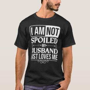 Camiseta Esposa Maldita Para Mulheres Legal Meu Marido Me A