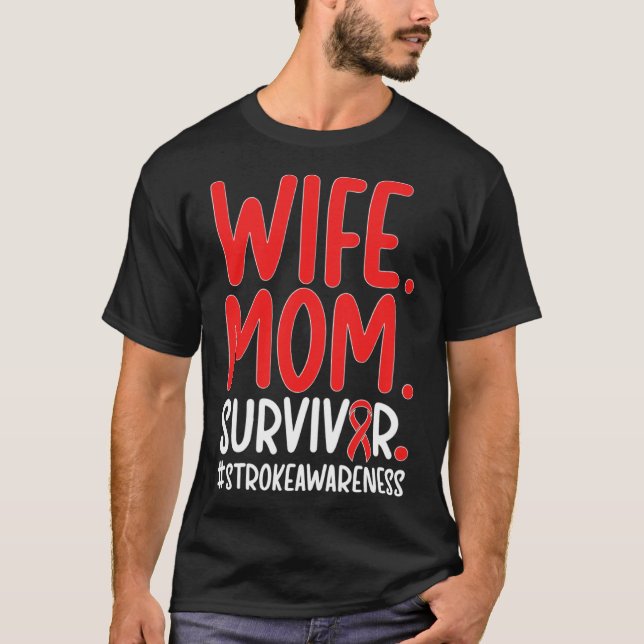 Camiseta Esposa Mamãe Acidentou Sobrevivência Causou Consci (Frente)