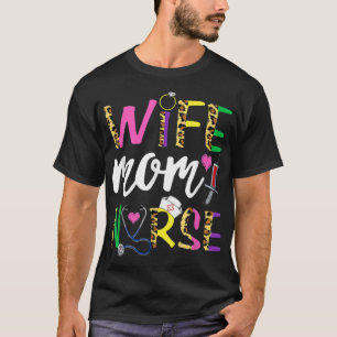 Camiseta Esposa Mamãe Enfermeira Enfermando Mulheres Bonita