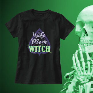 Camiseta Esposa Mamãe Feita Com Engraçada Púrpura, Coitada