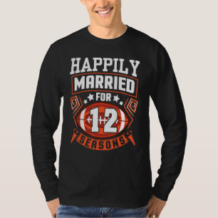Camiseta Esposa Marido Casada Felizmente Por 12 Anos De Fut