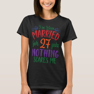 Camiseta Esposa Marido Casada há 27 anos.