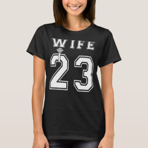 Camiseta Esposa Marido Matching 2023 Festa de noivado Honey