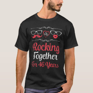 Camiseta Esposa Marido Se Juntando Por 46 Anos Casado A