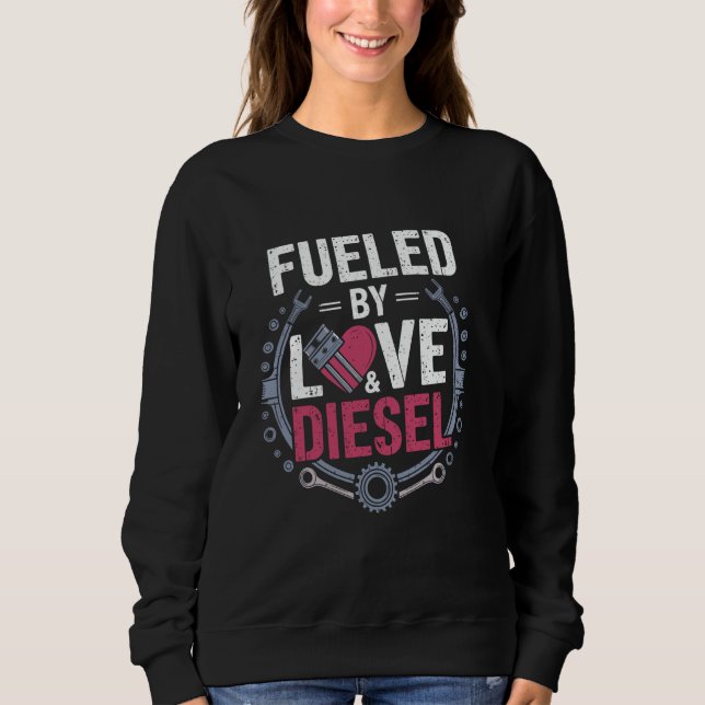 Camiseta Esposa Mecânica Diesel-Namorada Diesel-Mecânica (Frente)