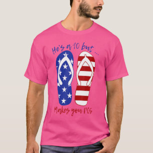 Camiseta Esposa Militar Ele É Um 10 Mas Faz Você Mudar de E
