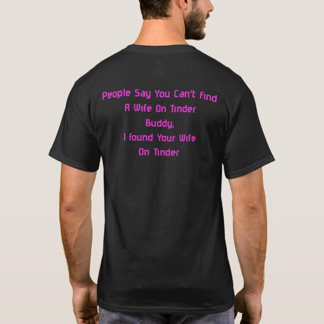 Camiseta Esposa no Tinder (Verso)