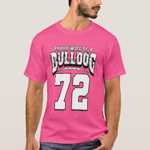 Camiseta Esposa Orgulhosa De Futebol Do Jogador 72
