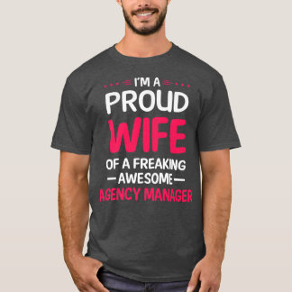 Camiseta Esposa Orgulhosa De Gestor De Agências Incrível