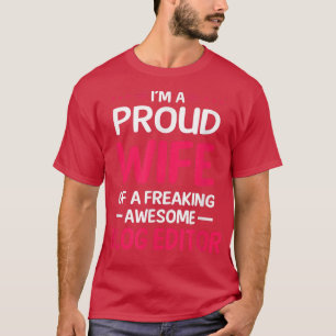 Camiseta Esposa Orgulhosa De Maldita Camiseta-T De EDITOR B