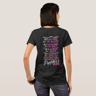 Camiseta Esposa orgulhosa de Pipefitters