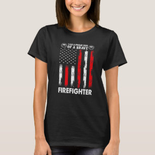 Camiseta Esposa Orgulhosa de um Bombeiro