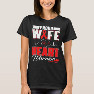 Camiseta Esposa Orgulhosa De Um Guerreiro do Coração Consci