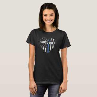 Camiseta Esposa Orgulhosa de um Policial