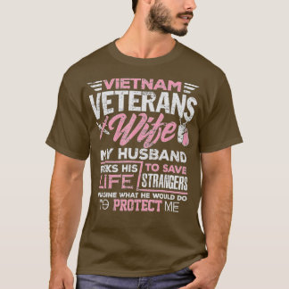 Camiseta Esposa Orgulhosa De Um Veterano Vietnã