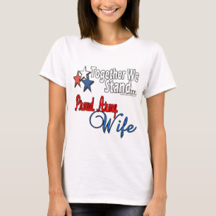 Camiseta Esposa orgulhosa do exército