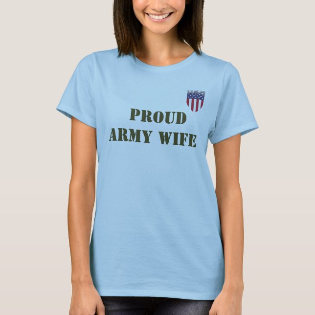 CAMISETA ESPOSA ORGULHOSA DO EXÉRCITO (Frente)