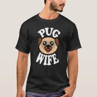 Camiseta Esposa Pug Fofa
